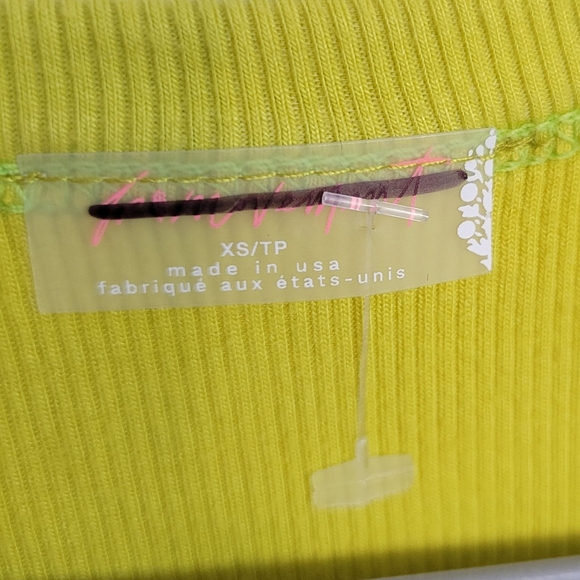 NWT Free People Ribbed Cut Out Tank Extra Small - Picture 5 of 6